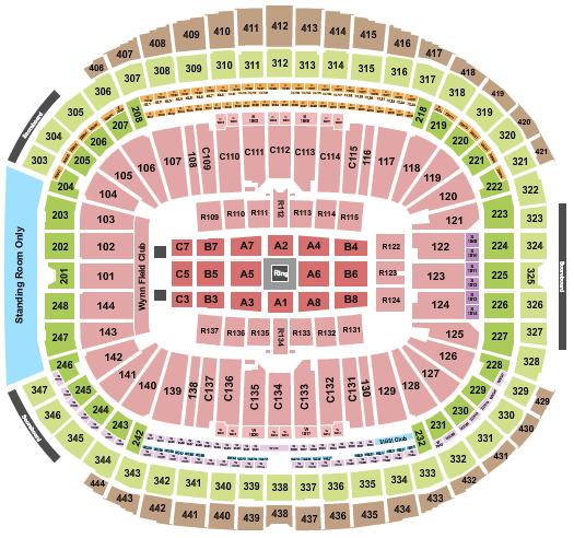 Allegiant Stadium Terence Crawford Seating Chart